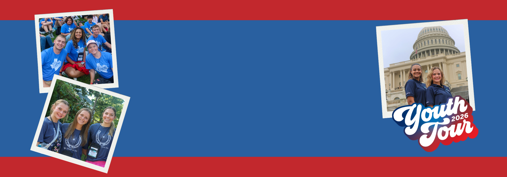 The application period for the annual Government-in-Action Youth Tour to Washington, D.C. is open!