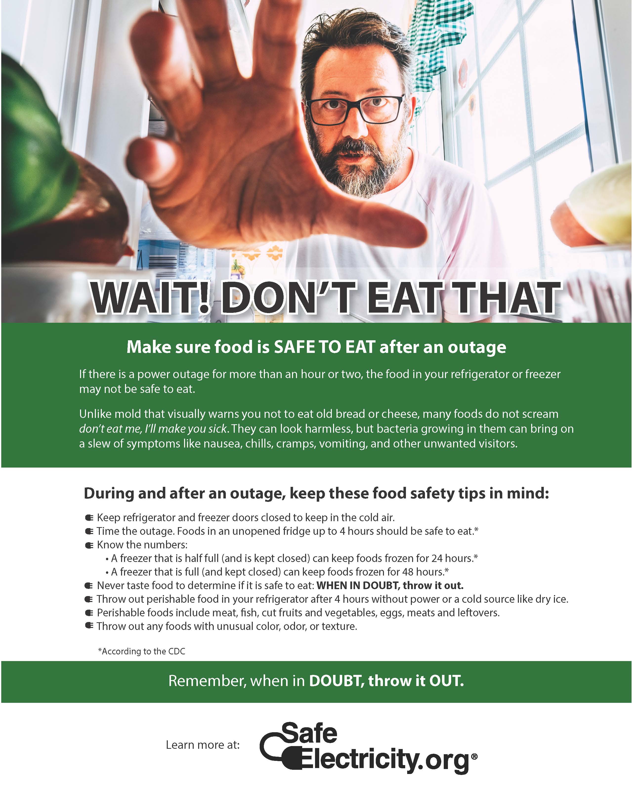Keep food safe during a power outage